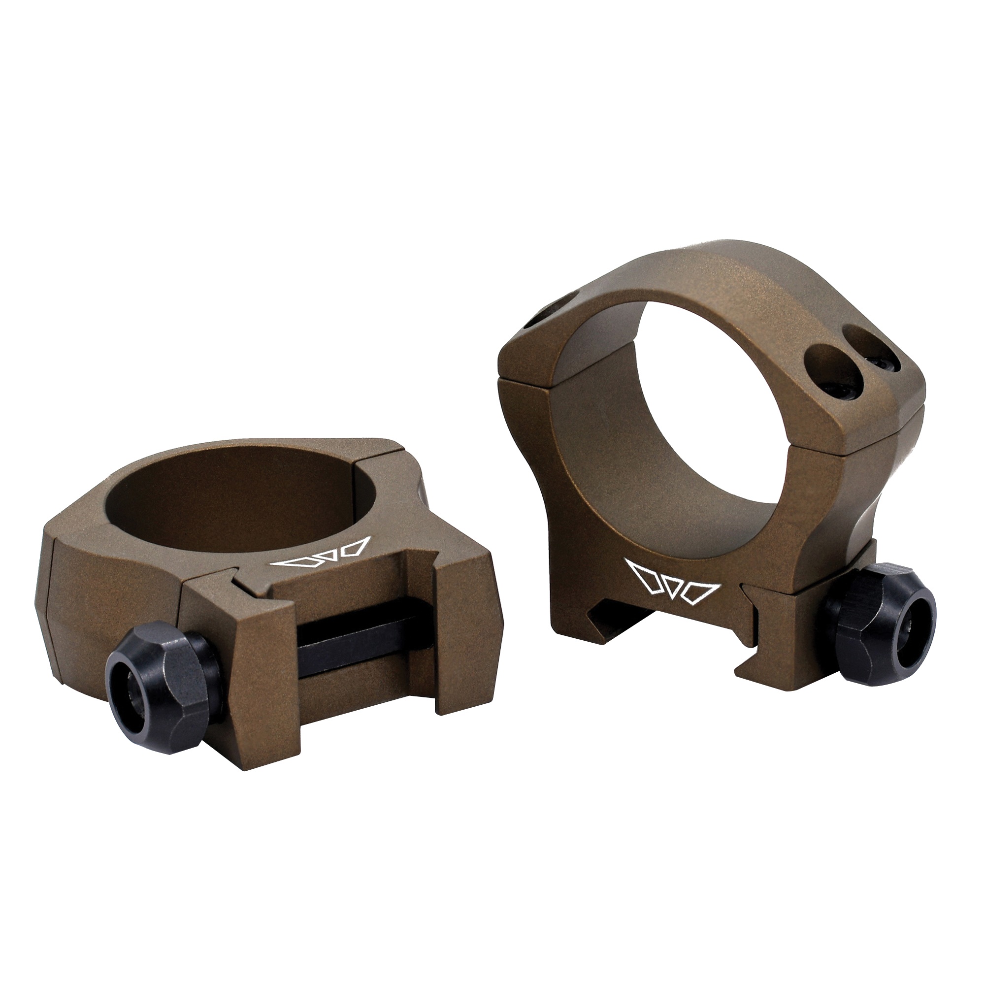 Warne Scope Mounts Mountain Tech Low Scope Ring 30mm Tube Picatinny/Weaver - 7213BB - Warne
