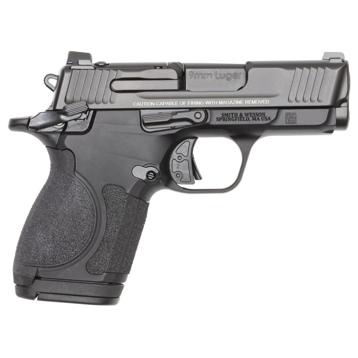 Smith & Wesson CSX E-Series, 3.1" 9mm Thumb Safety, Optics Ready, White Dot Sights w/ (1)12rd, (1)15rd & (1)17rd Magazine, Black - 13897 - Smith & Wesson
