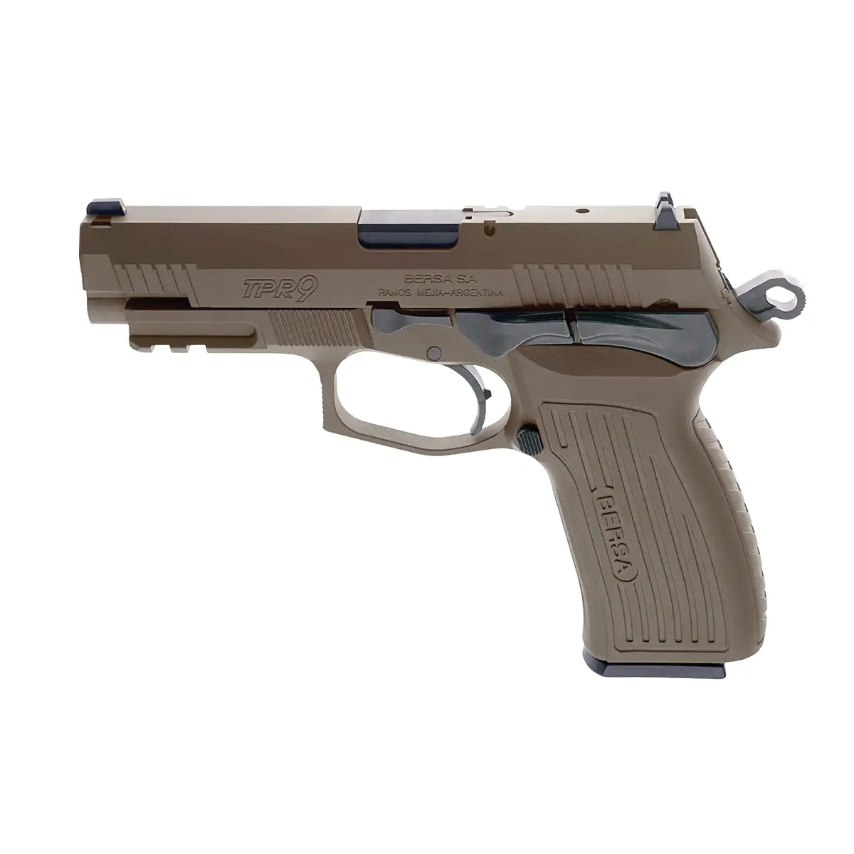 Bersa TPR 9 9mm 4.30" 17rds Pistol in Flat Dark Earth - High-Quality Handgun - TPR9FDE - Bersa
