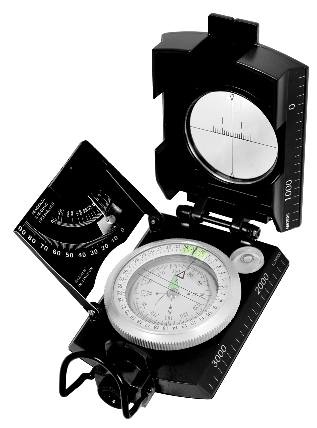 Rothco Deluxe Marching Compass - Black - Rothco