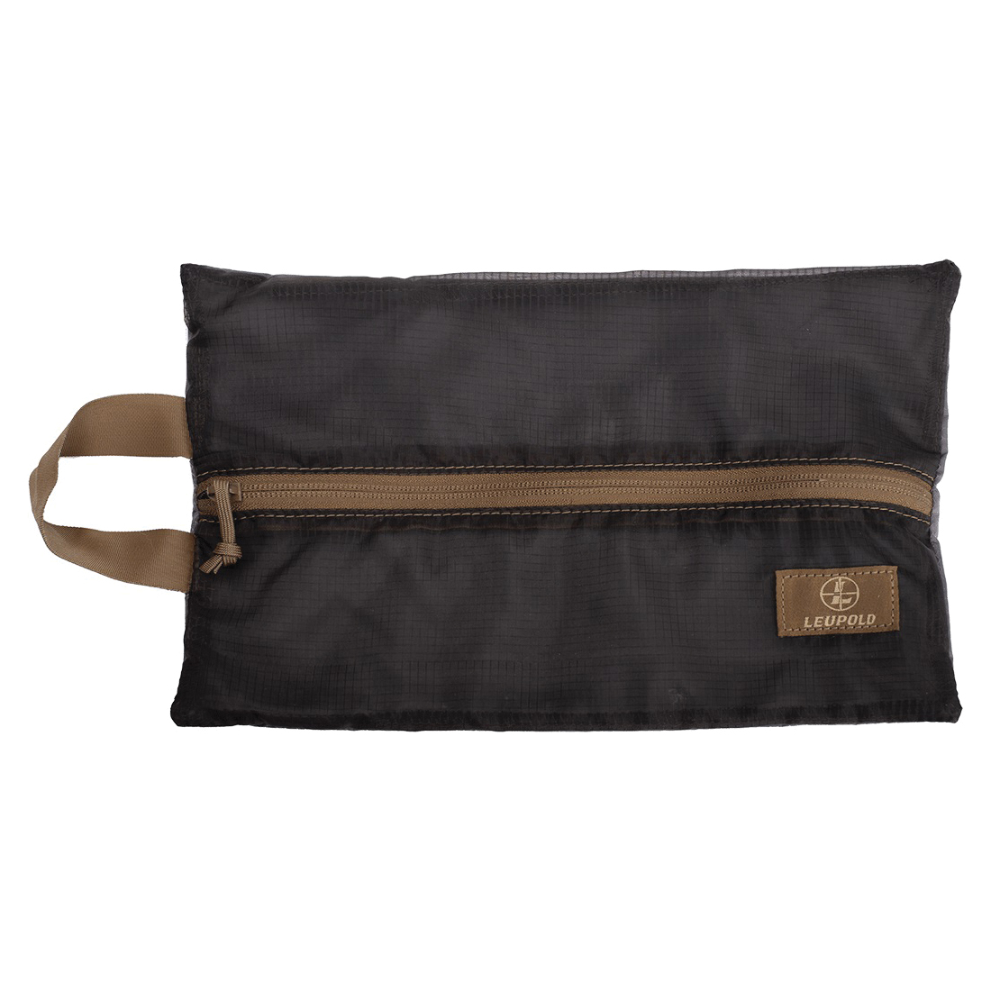 Leupold Pro Gear Ripstop Mesh Zip Pouch Large in Black/Gray/Tan - Spacious and Durable - 182662 - Leupold