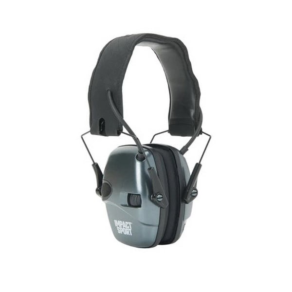 Howard Leight Impact Sport Folding Electronic Earmuff Youth/Adult Small, Black/Gray - R02532 - Howard Leight