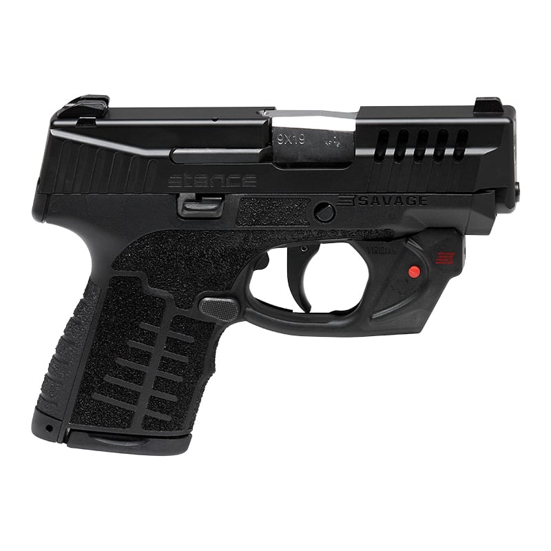Savage Arms Stance Laser 9mm 3.20" 7rds, 8rds, Black - 67017 - Savage Arms