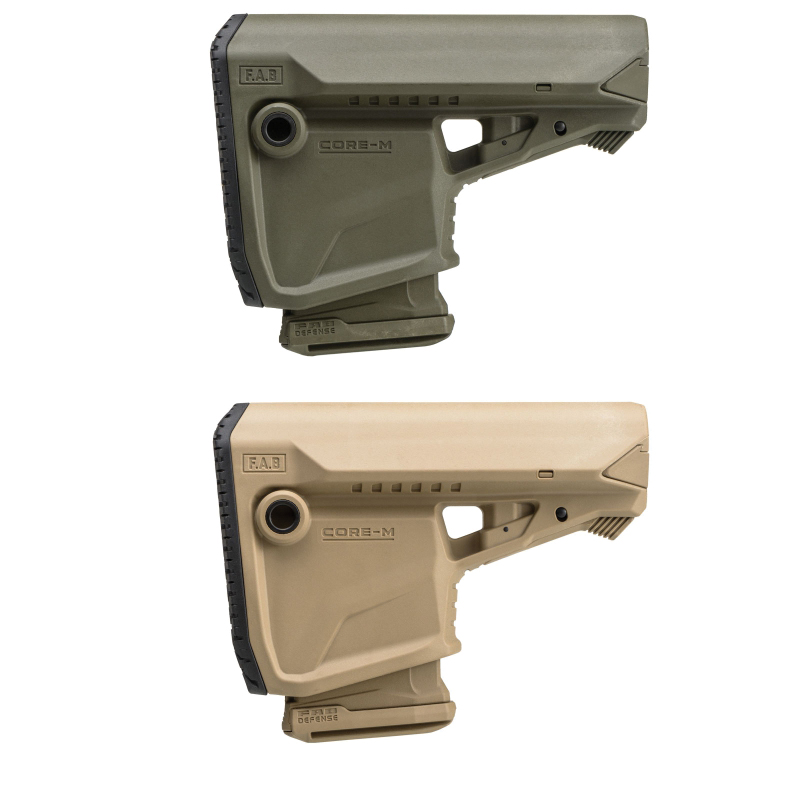 FAB Defense F.A.B. GL-CORE M M4 Buttstock for AR-15/M16/M4 Steel Magazines, Tan - EXGLCOREMAGT - Fab Defense