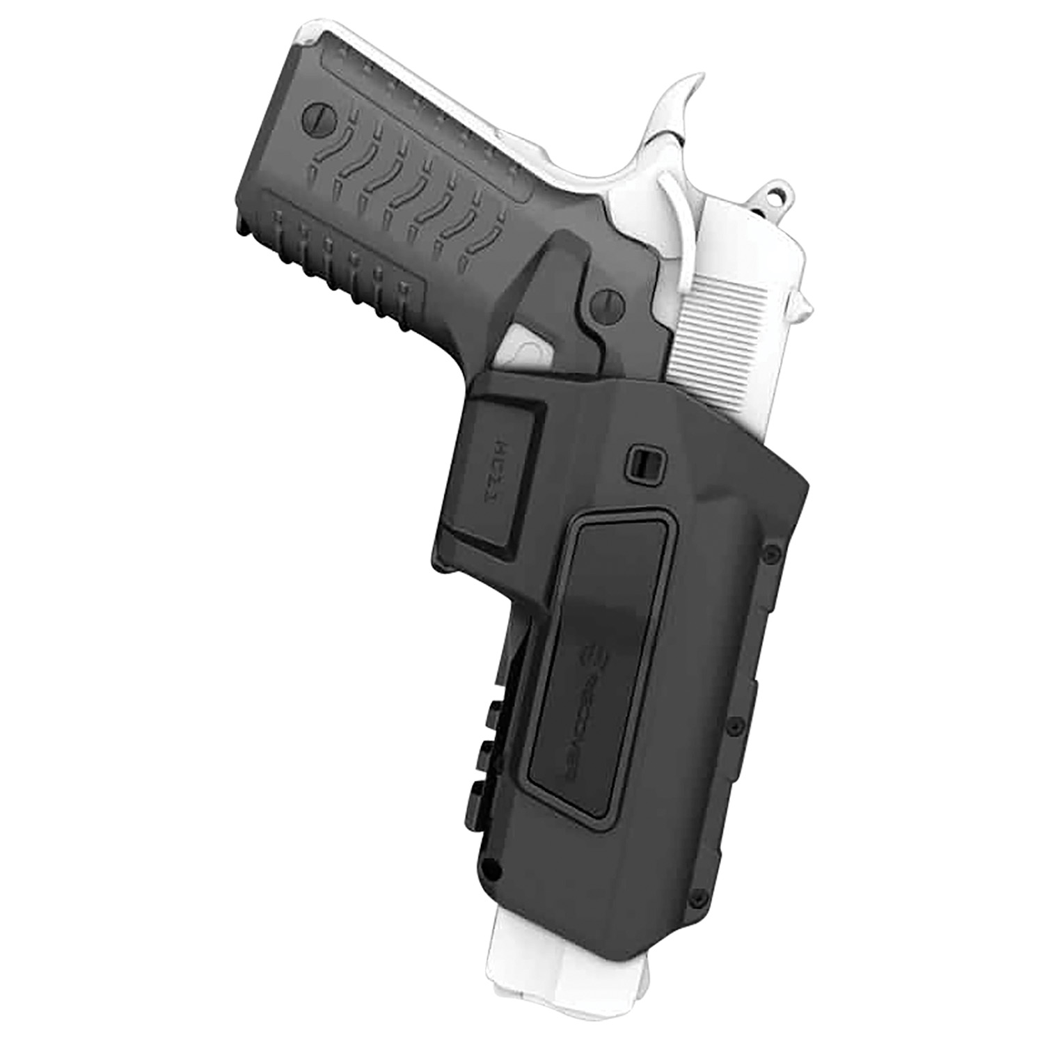 Recover Tactical HC11 1911 Polymer OWB Holster Right, Black - HC11AR01 - Recover Tactical