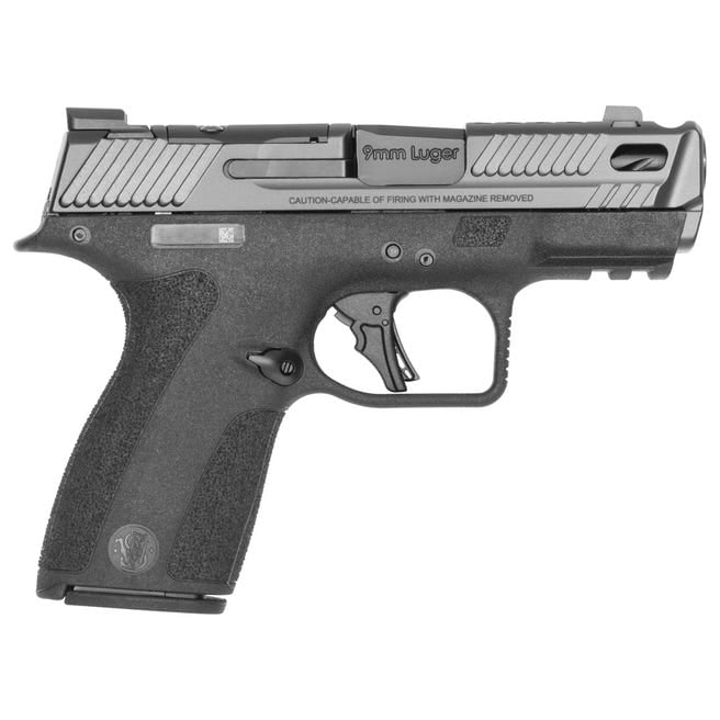 Smith & Wesson M&P9 Shield X Carry Comp 3.6" 9mm Luger (1)13rd/(1)15rd Handgun, Black - 14269 - Smith & Wesson