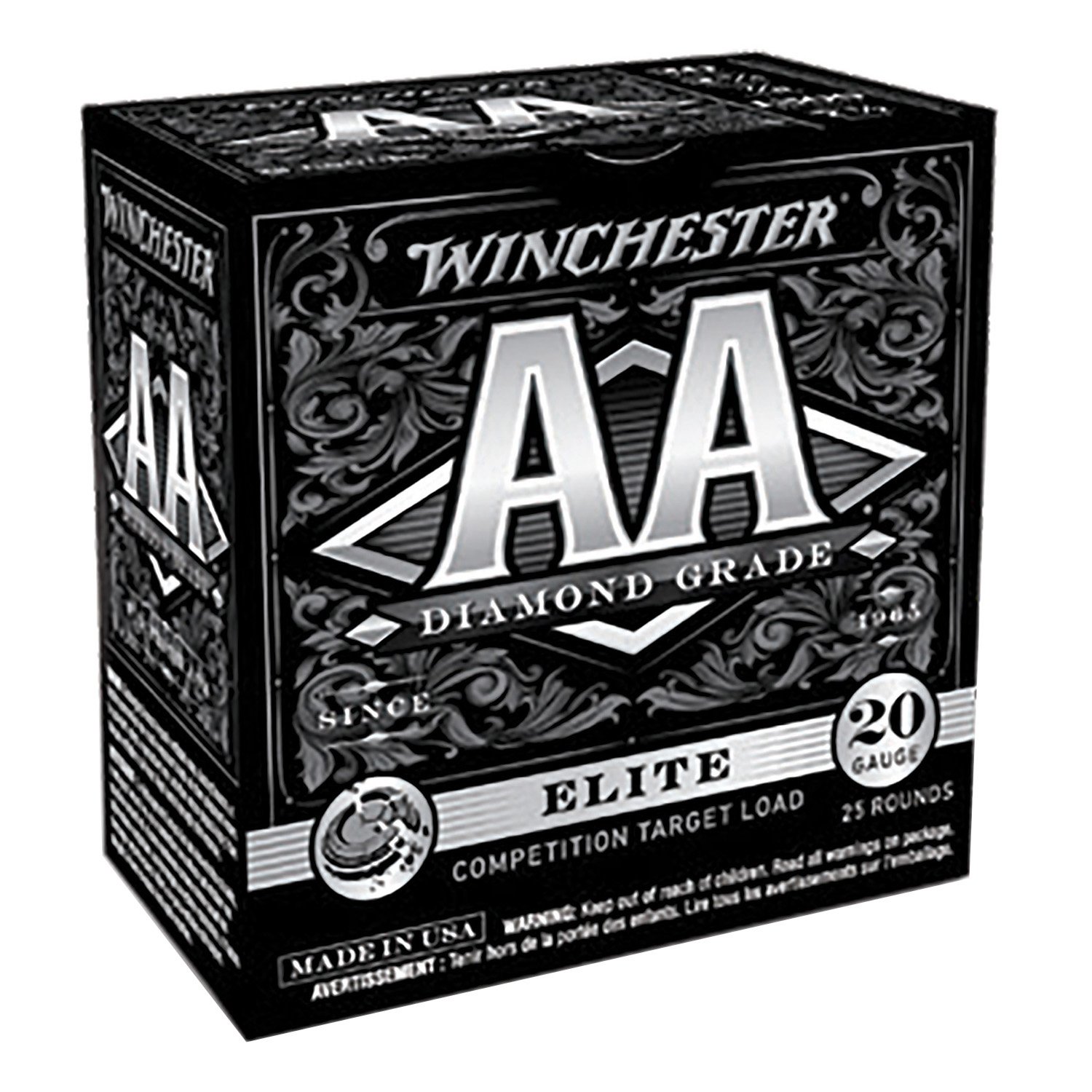 Winchester AA Diamond gr Ammoade Elite Trap 20 Gauge 2.75" #7.5 0.87 oz - 25rds - AADG207 - Winchester