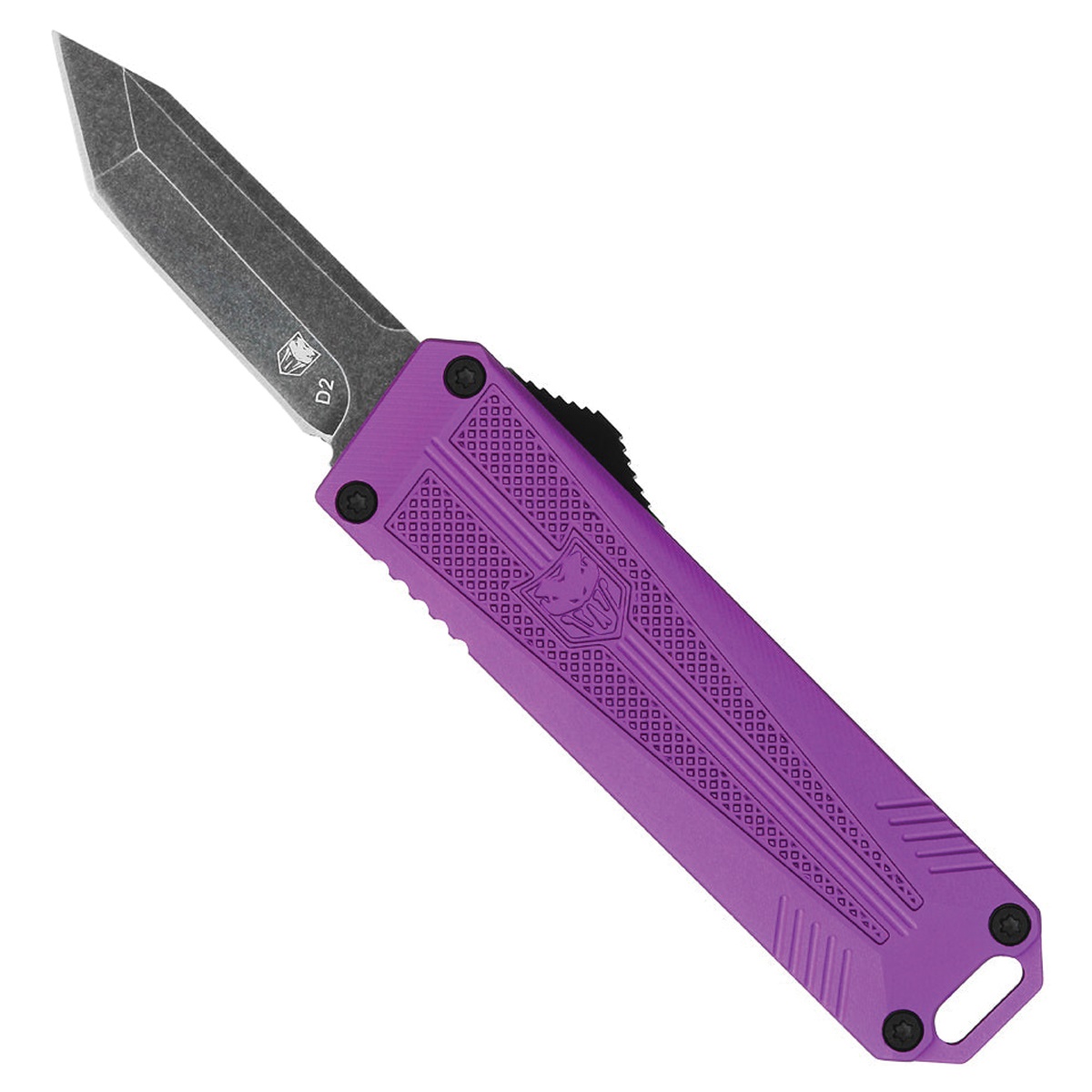 Cobra Tec Cali Compliant OTF Tanto Knife, Purple - CALI929TBPURTNS - Cobratec Knives Llc