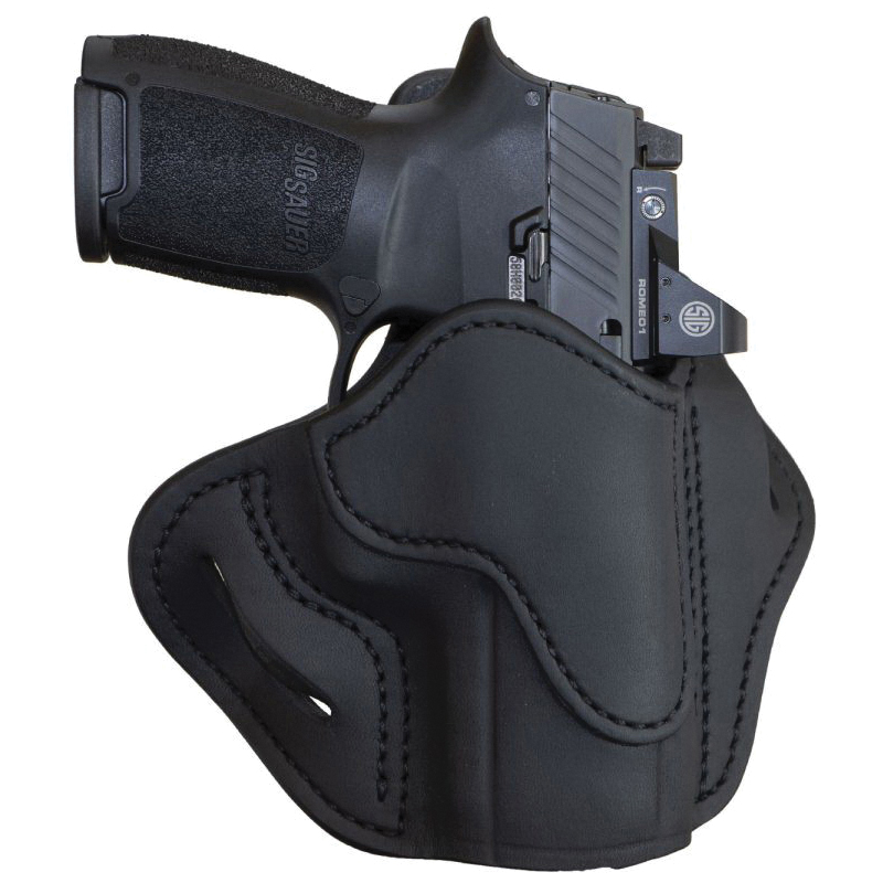 1791 Gunleather BH2.4S Leather OWB Holster Left 2.4S, Black - ORBH24SSBLL - 1791 Gunleather
