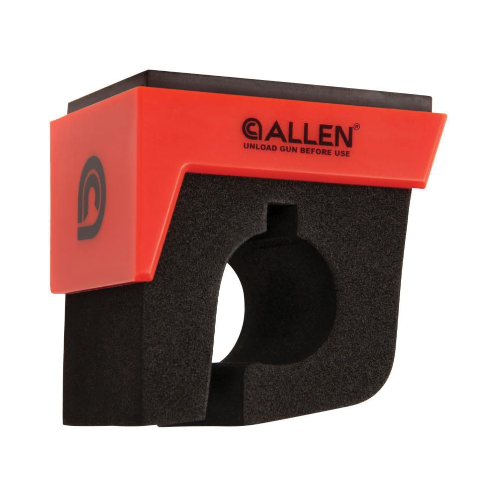 Allen Magnet Single Gun Holder with Magnetic Attachment - Secure Firearm Display, Black/Red - 5657 - Allen