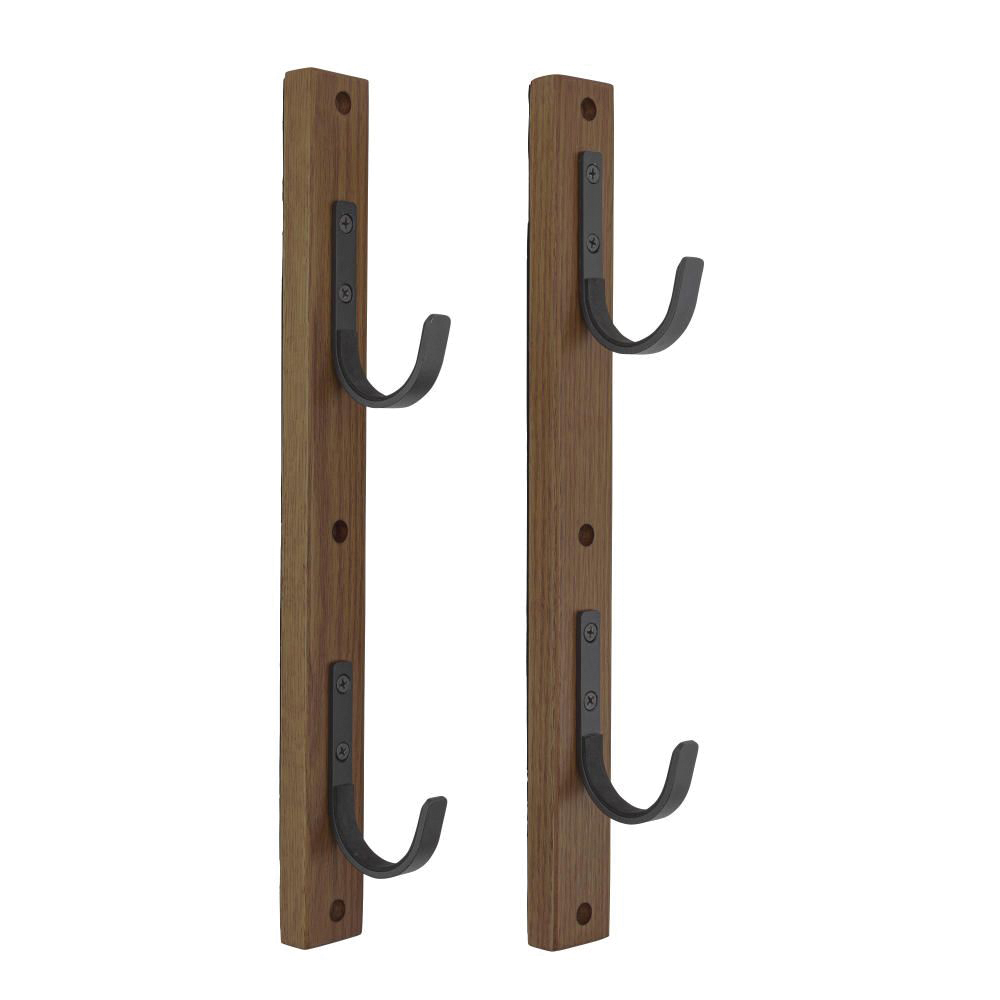Allen 2 Gun Collector Hardwood/Steel Gun Rack - Elegant Firearm Display, Black/Brown - 5659