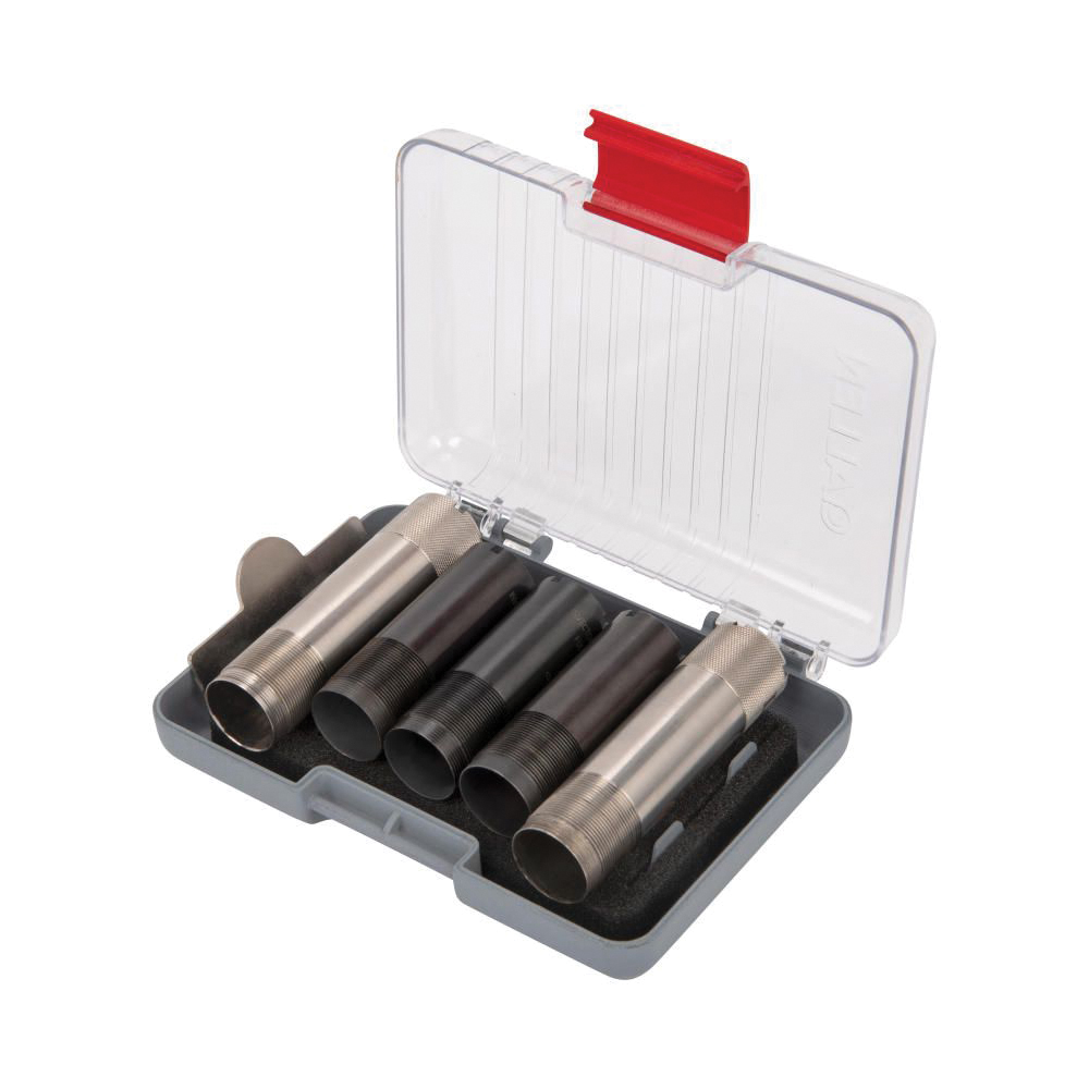 Allen Competitor Polypropylene Choke Tube Case - Secure and Organize Choke Tubes, Black/Red - 8337