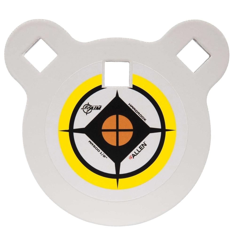 EZ Aim Hardrock Gong Shooting Target - Black/White/Yellow, 3-Pack - 15596 - Ez Aim