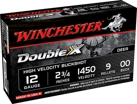 Winchester 12ga 2.75" 00 Buck High Velocity Shotshells 5rds - SB1200 - Winchester