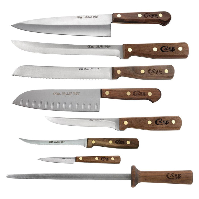 Case HouseHold Cutlery Set 9-Piece Walnut Collection for Your Kitchen - 10249 - Case