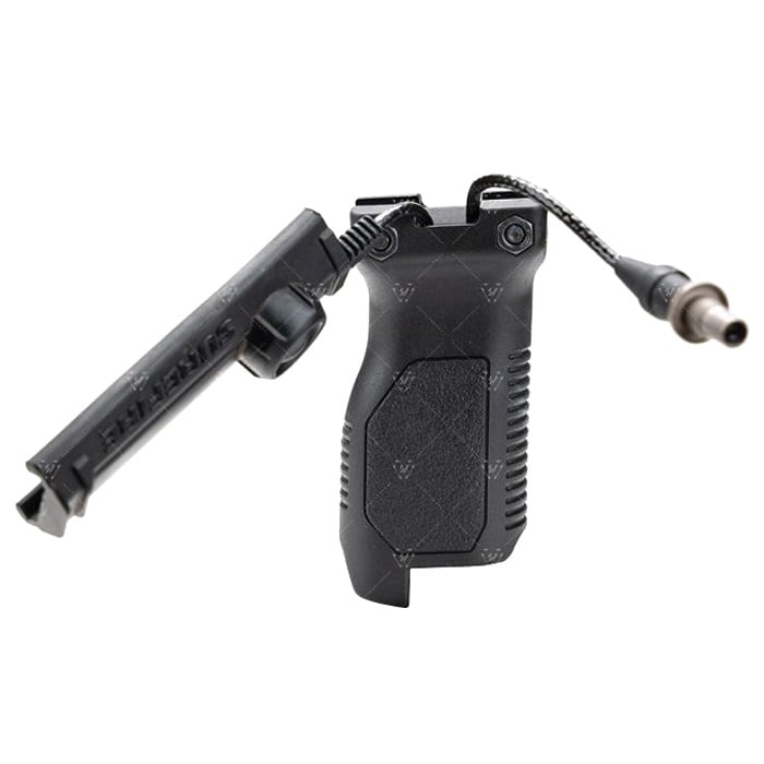 Strike Industries Long Angled Vertical Grip for 1913, Black - SI-AR-CMAG-RAIL-L-BK - Strike Industries