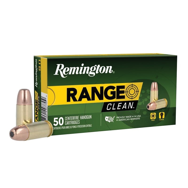 Remington Range Clean 9mm 115 gr Ammo FNEB - 50rds - 27681 - Remington