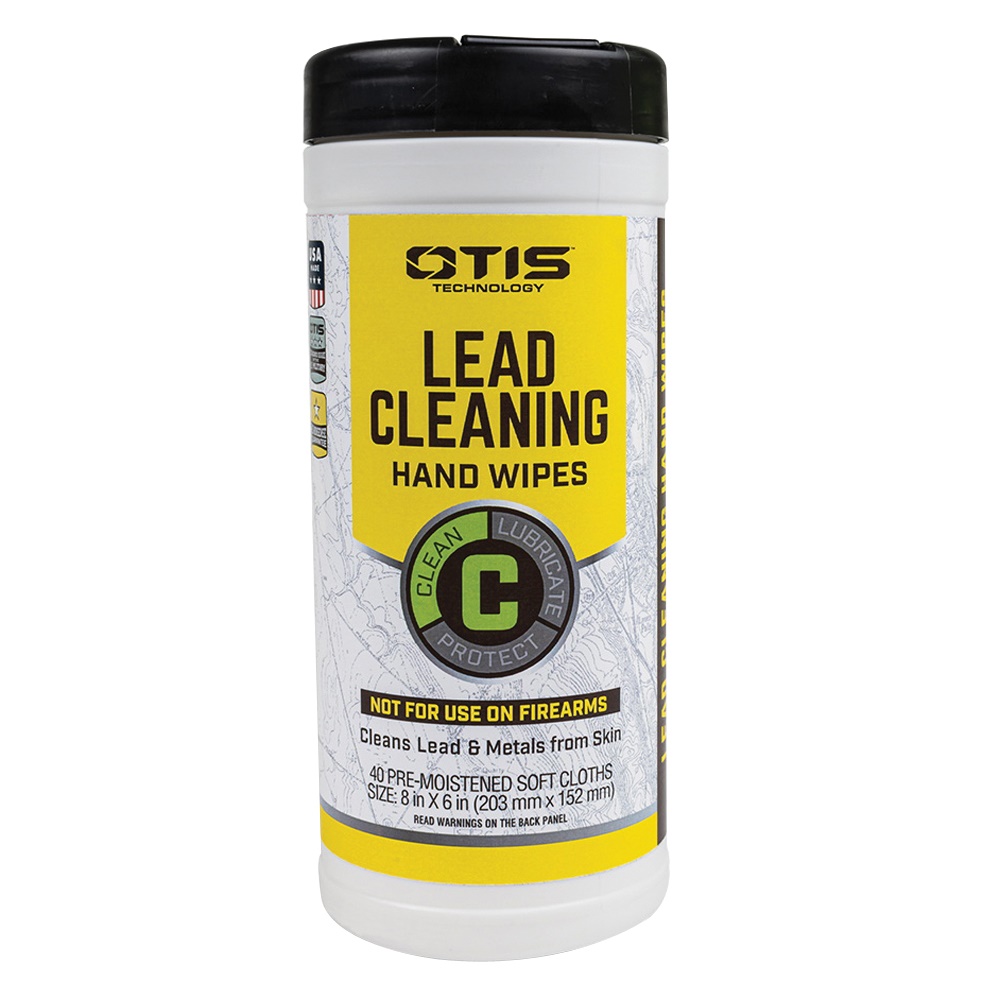 Otis Lead Cleaning Hand Wipes 40 Count Canister - Easy-to-Use Lead Cleaning Hand Wipes - FG40CLRW - Otis