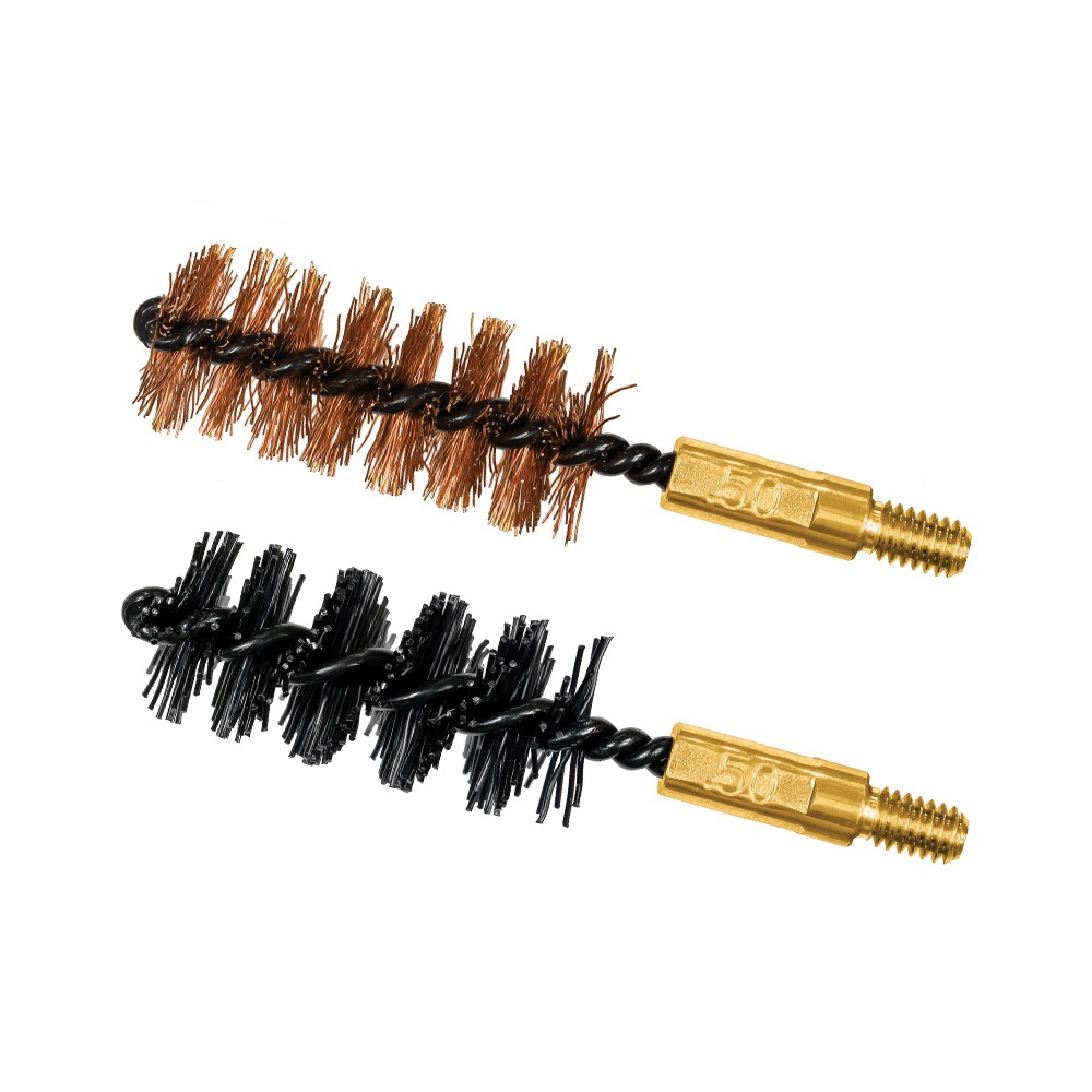 Otis .50 Cal/12.7mm Bronze/Nylon 2-Pack Bore Brush #8-32 - Reliable Bore Brushes - FG350NB - Otis