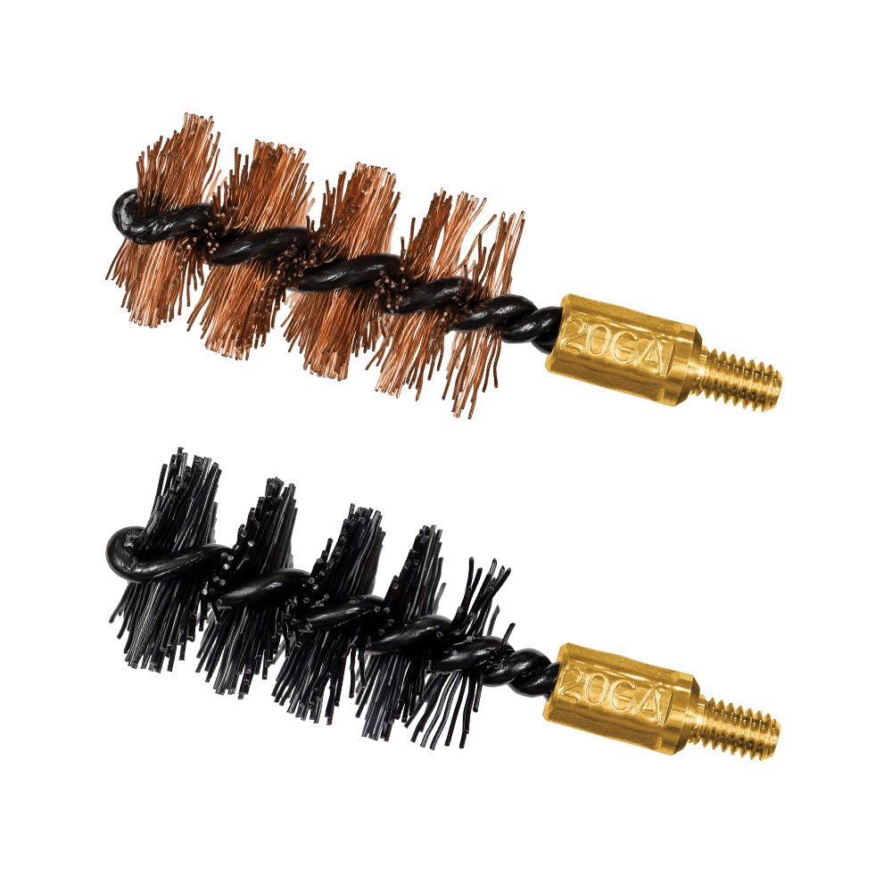 Otis 20 Gauge Bronze/Nylon 2-Pack Bore Brush #8-32 - Effective Bore Brushes - FG520NB - Otis