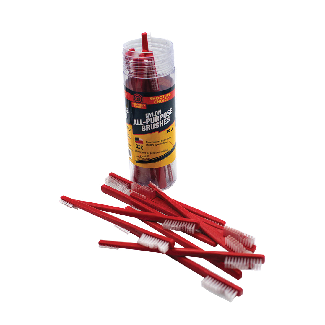 Shooters Choice Nylon All Purpose Receiver Brush, Red - 316R20 - Shooters Choice