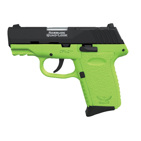SCCY CPX-2 RDR Gen 3 9mm 3.10" 10+1rds, Lime Green - CPX2CBLGRDRG3 - Sccy