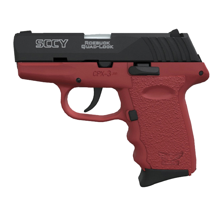 SCCY CPX-3 .380 ACP 2.96" 10+1rds, Crimson Red - CPX-3CBCR - Sccy