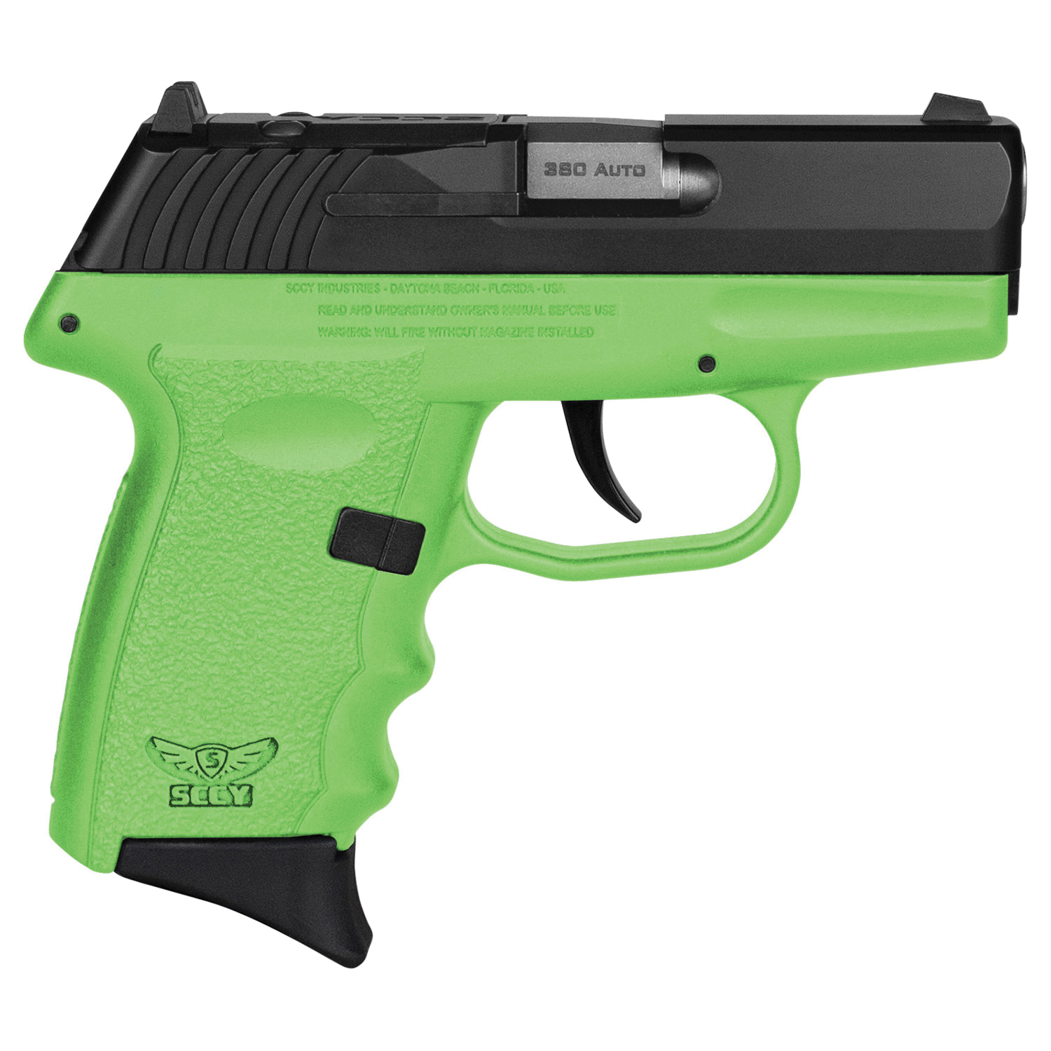 SCCY CPX-3 RDR Gen 3 .380 ACP 2.96" 10+1rds, Lime Green - CPX3CBLGRDRG3 - Sccy