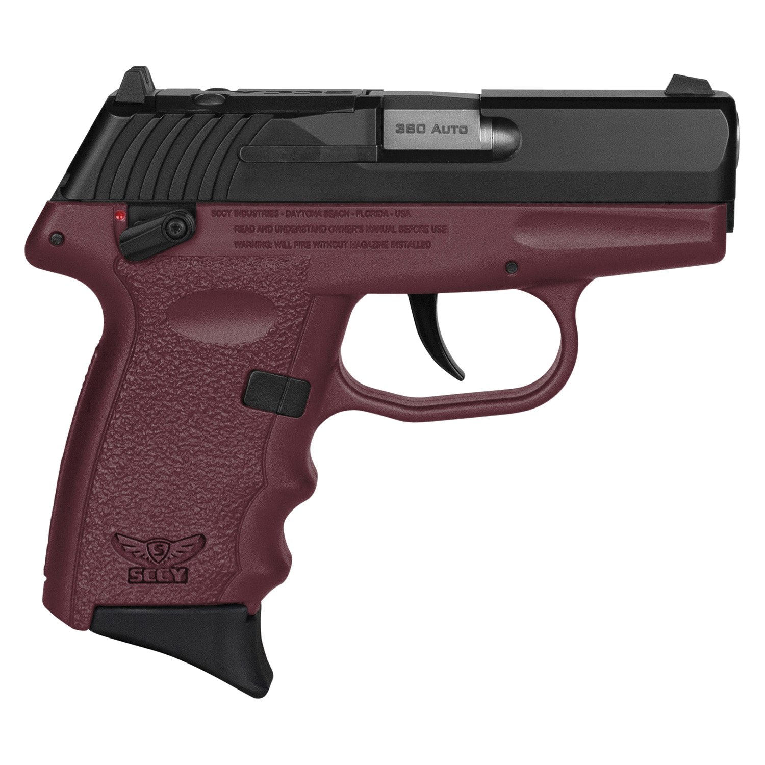 SCCY CPX-4 RDR Gen 3 .380 ACP 2.96" 10+1rds, Crimson Red - CPX4CBCRRDRG3 - Sccy