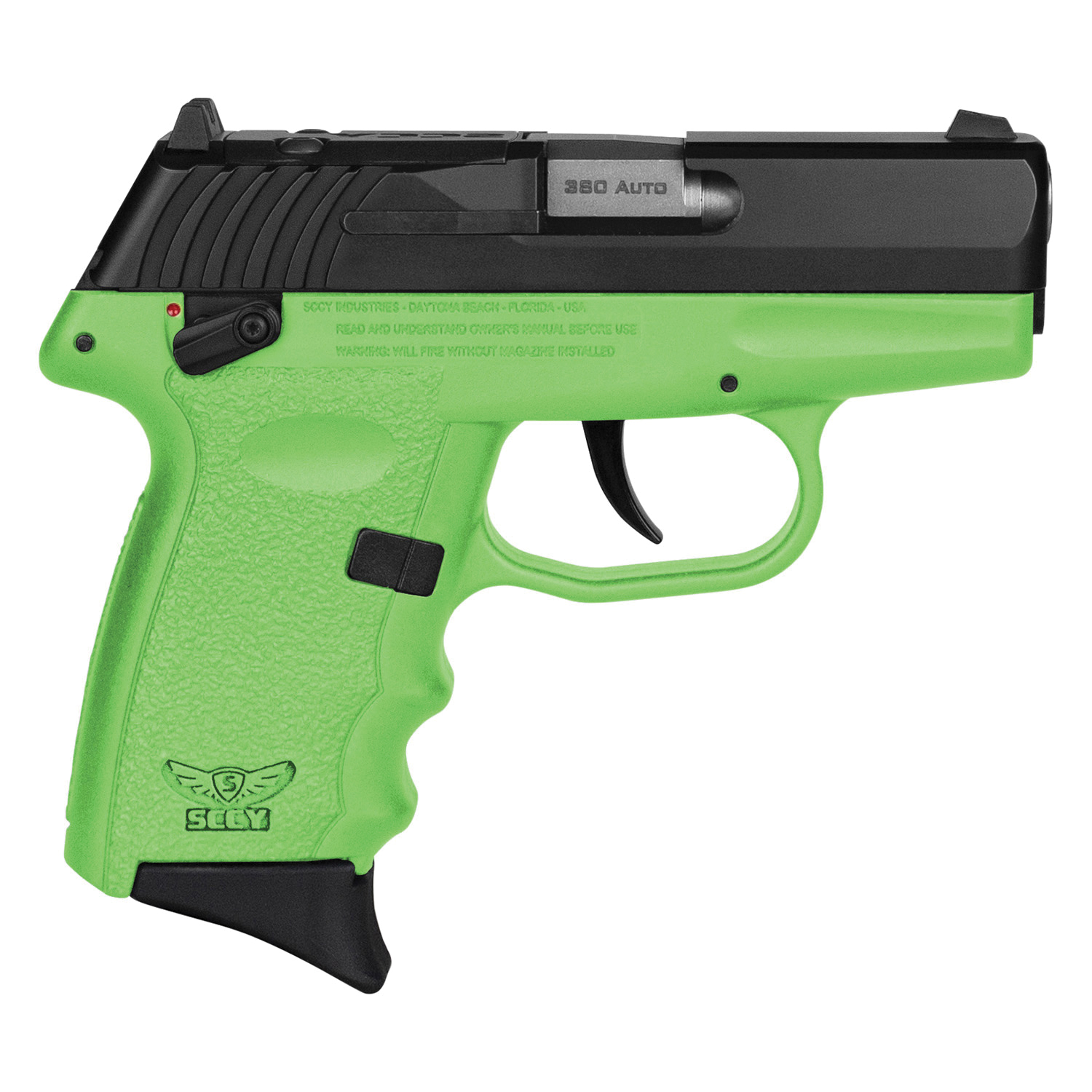 SCCY CPX-4 RDR Gen 3 .380 ACP 2.96" 10+1rds, Lime Green - CPX4CBLGRDRG3 - Sccy
