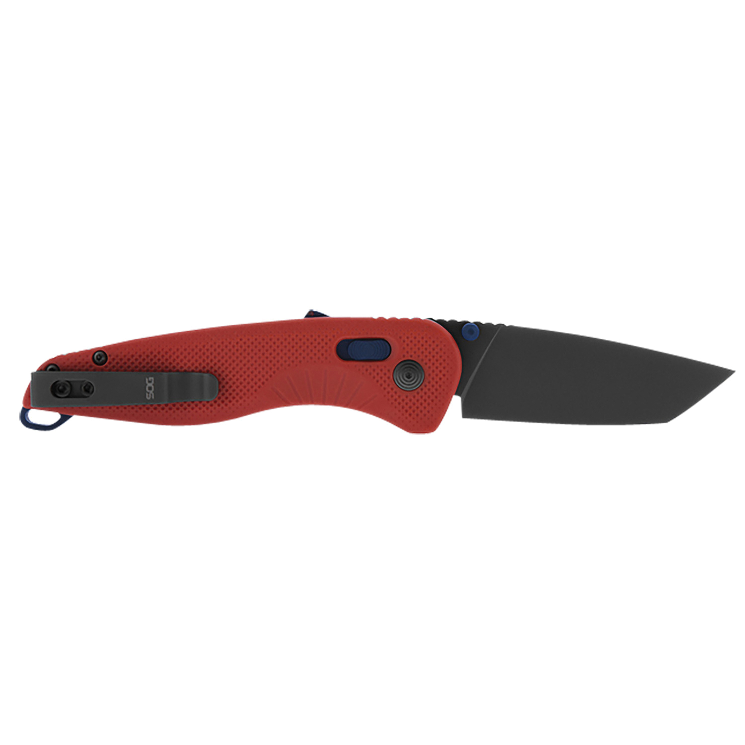 SOG Knives Aegis AT Folding Knife Tanto, Indigo Accents/Recue Red - SOG11-41-08-41 - Sog Knives