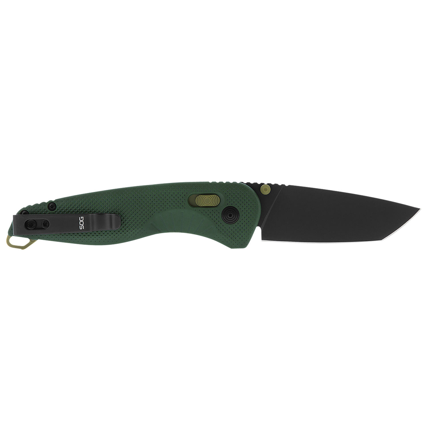 SOG Knives Aegis AT Folding Knife Tanto, Forest/Moss Accents - SOG11-41-13-41 - Sog Knives