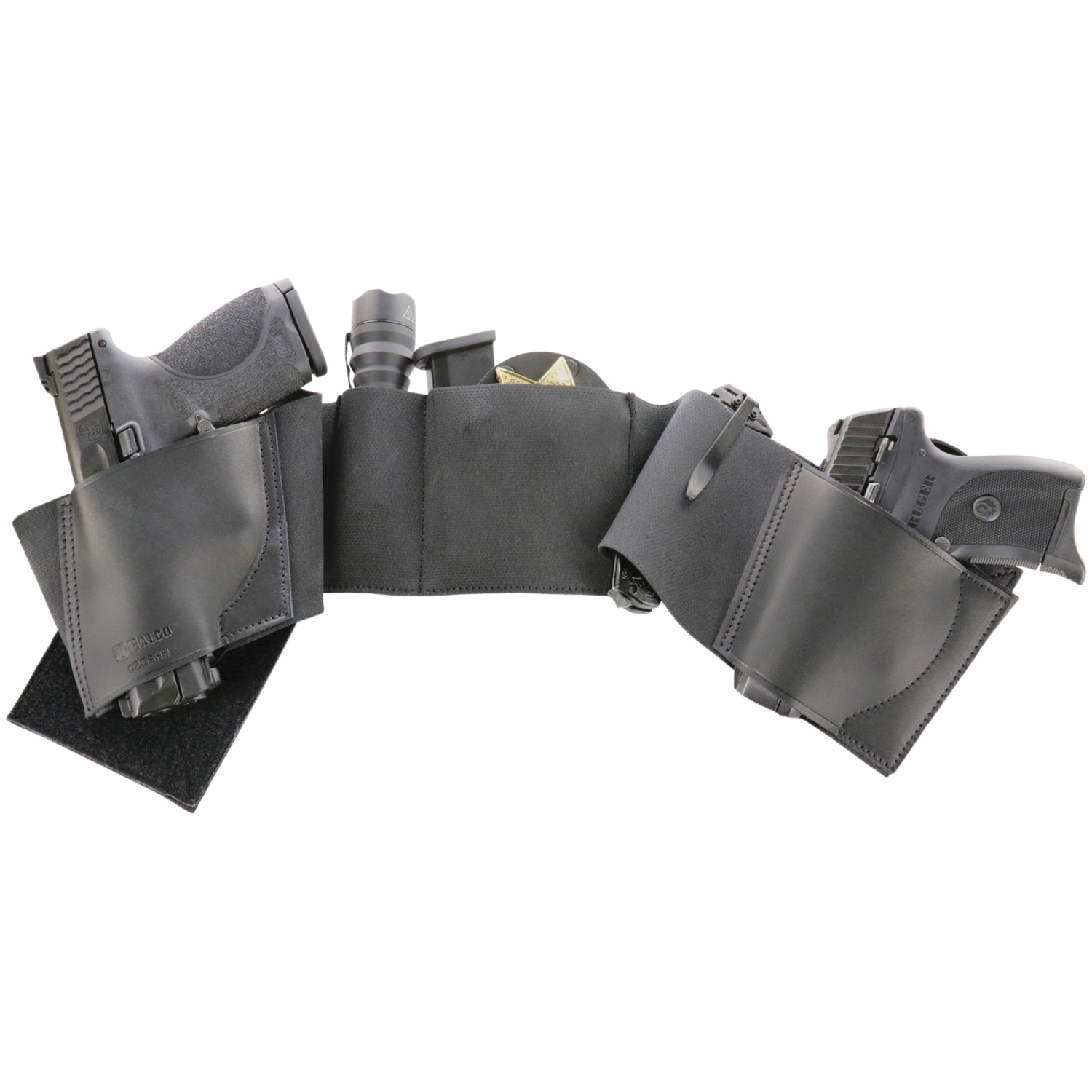 Galco UnderWraps Elite Leather/Nylon Holster Ambidextrous Small, Black - UWERBKSM - Galco