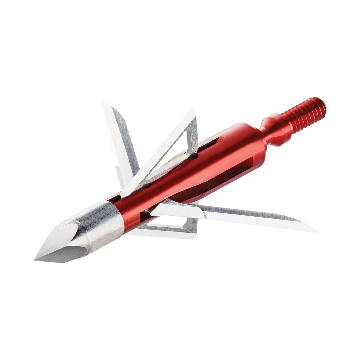 Bloodsport Arrows Nitefall 2"/100 gr Hybrid Mechanical Chisel Broadhead, Red Pack of 3 - Bloodsport Arrows