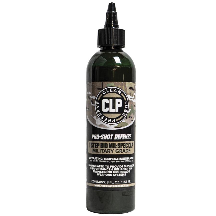 Pro-Shot BIO Mil-Spec CLP Cleaner/Lubricant 8 oz Bottle - 1STEP