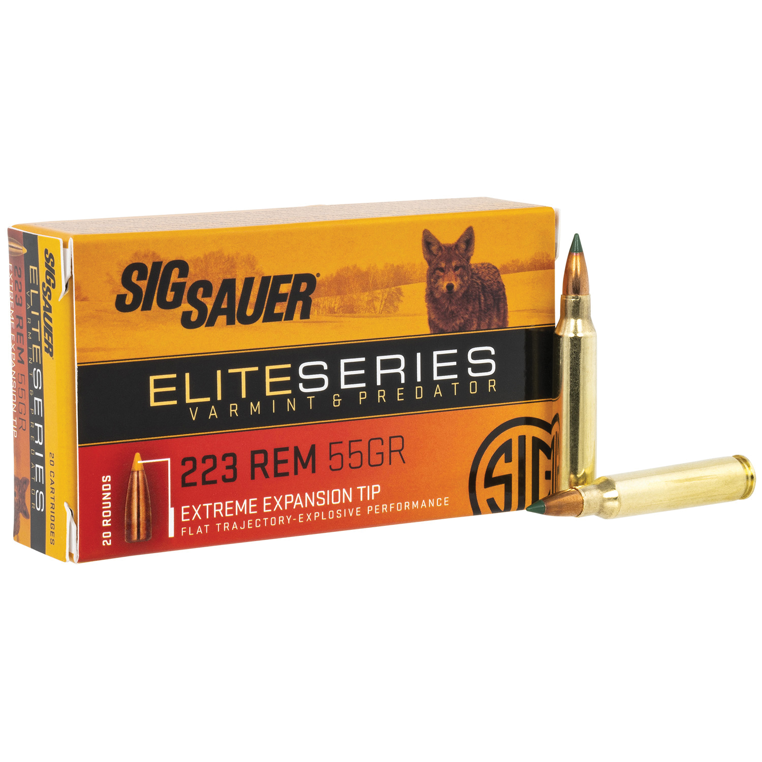 Sig Sauer Elite Varmint & Predator .223 Remington 55 gr Ammo EET - 20rds - E223V220 - Sig Sauer