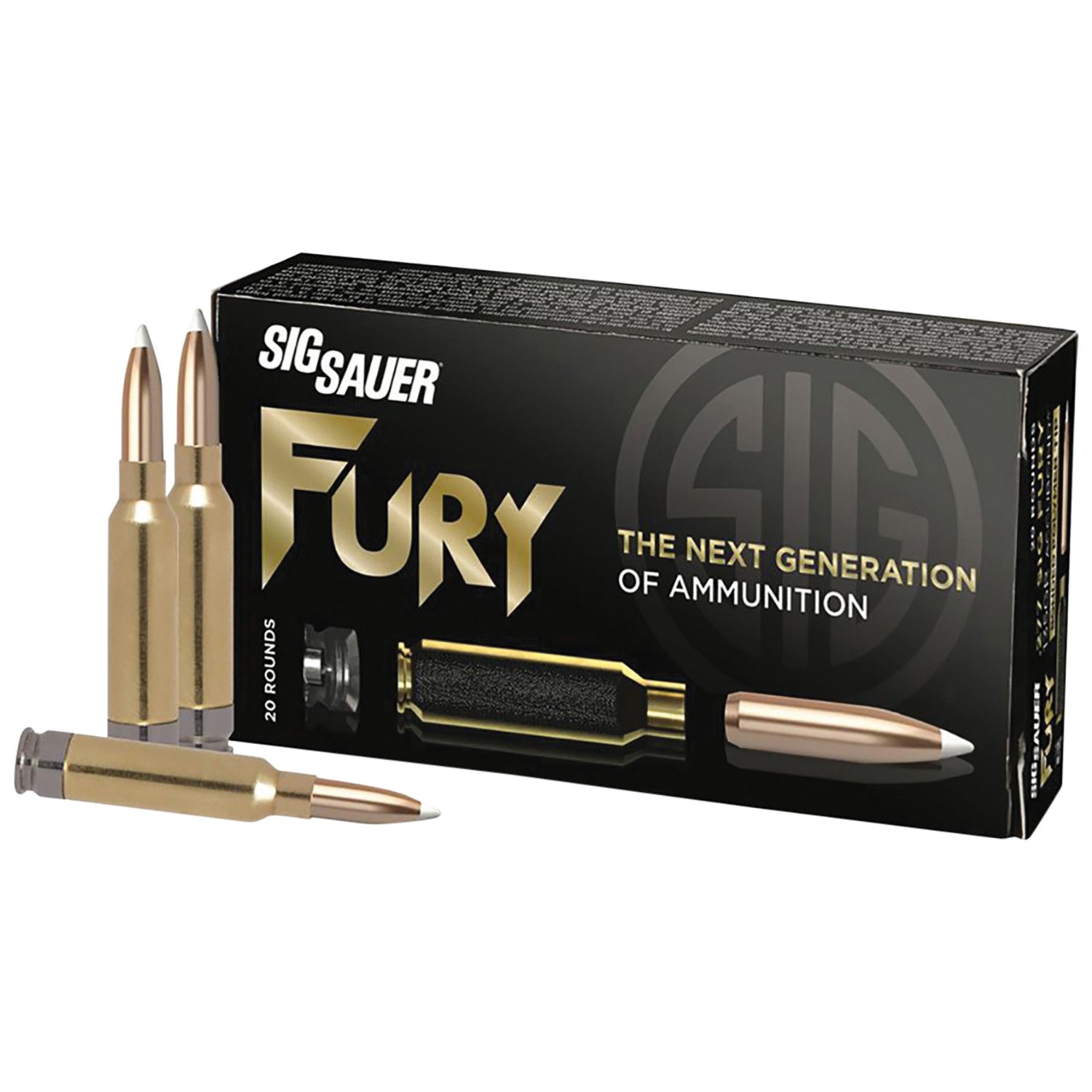 Sig Sauer .277 Fury 150 gr Ammo Nosler AccuBond - 20rds - H277SFAB15020 - Sig Sauer