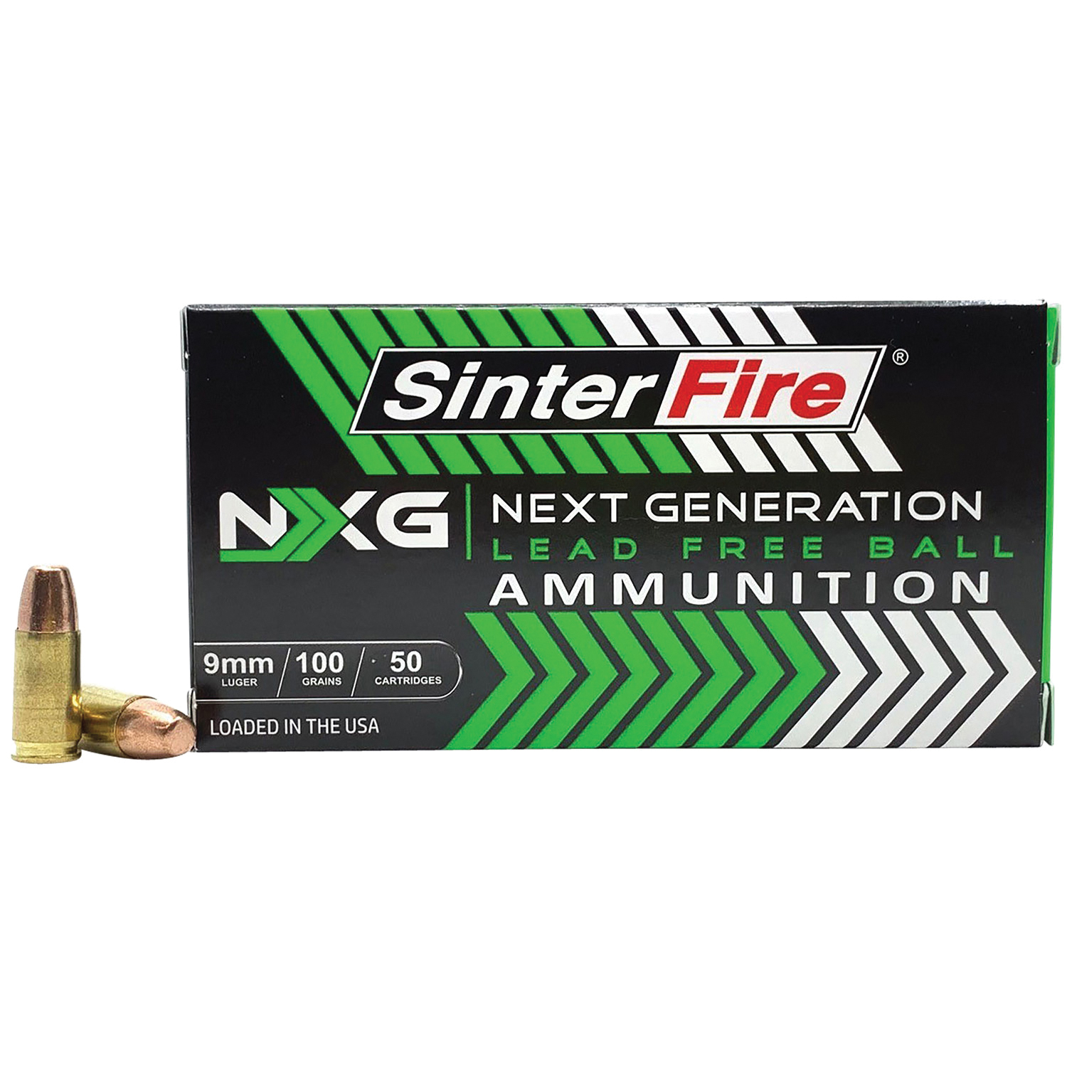 SinterFire Next Generation 9mm 100 gr Ammo Lead-Free Ball - 50rds - SF9100NXG - Sinterfire