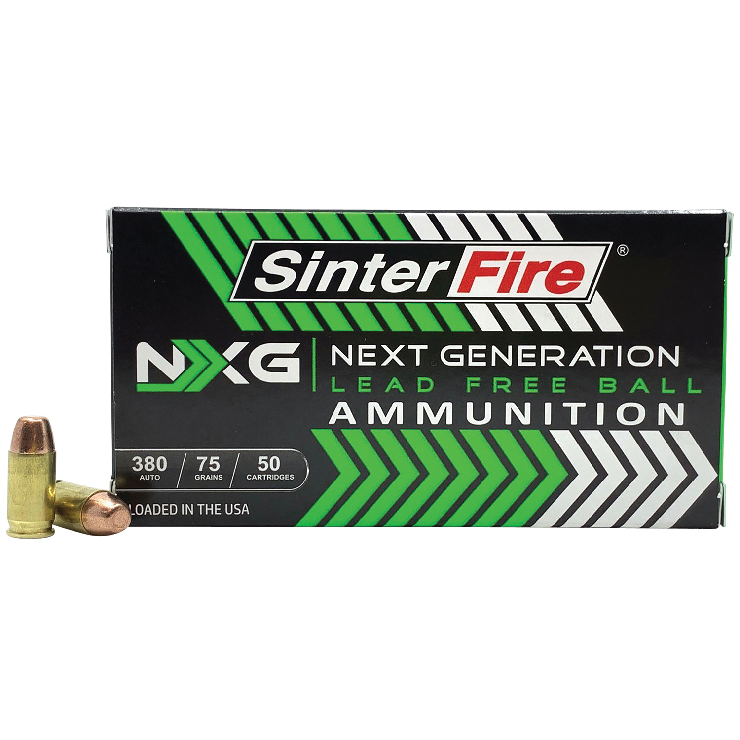 SinterFire Next Generation .380 ACP 75 gr Ammo Lead-Free Ball - 50rds - SF38075NXG - Sinterfire