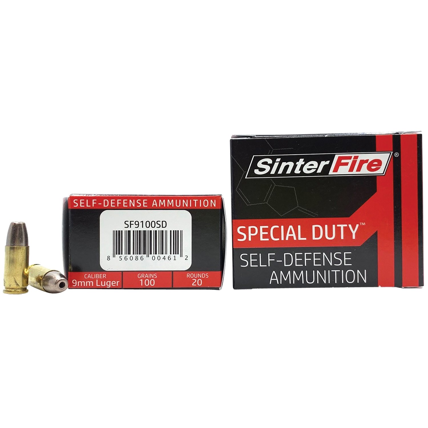 SinterFire Special Duty 9mm 100 gr Ammo Lead-Free Frangible HP - 20rds - SF9100SD - Sinterfire