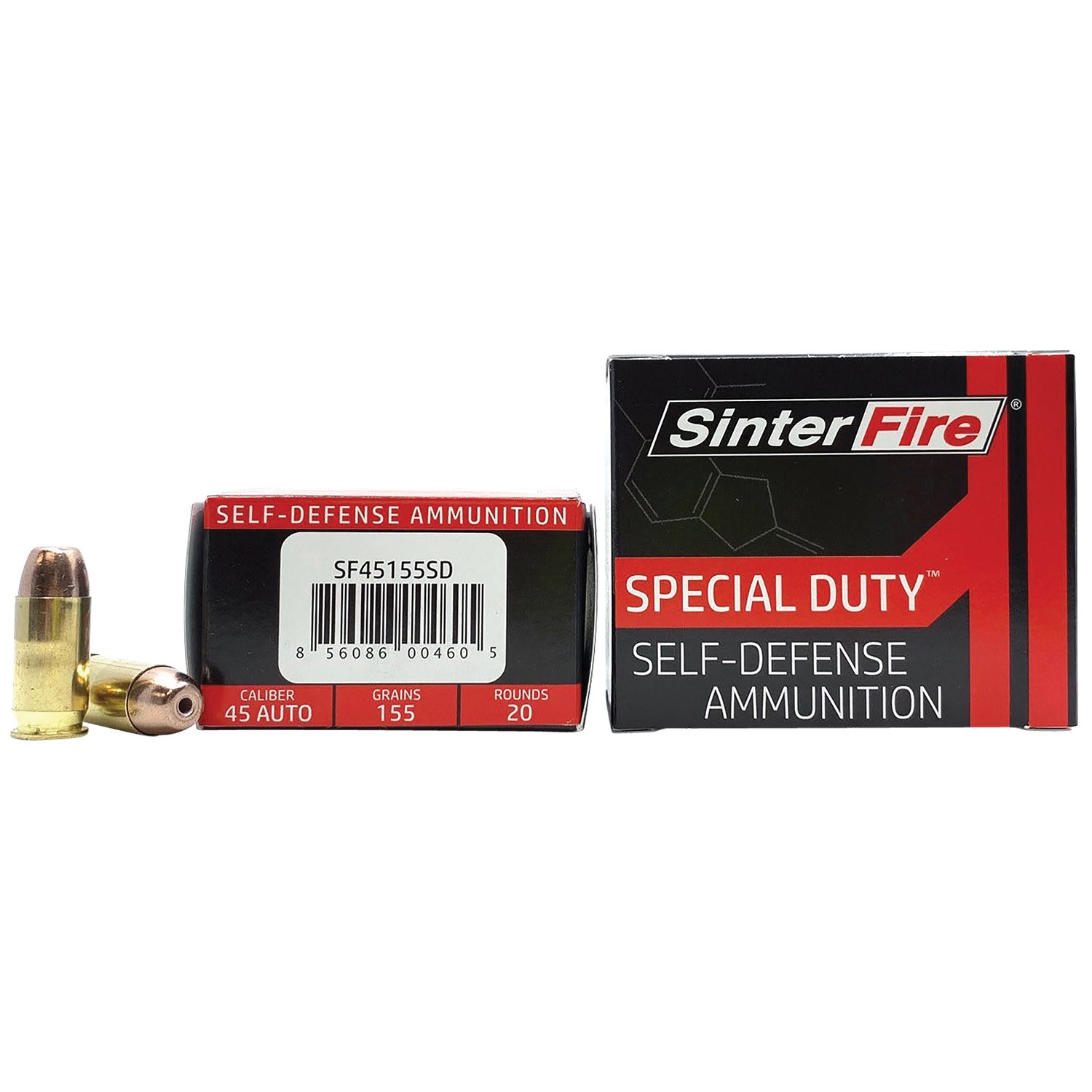 SinterFire Special Duty .45 ACP 155 gr Ammo Lead-Free Frangible HP - 20rds - SF45155SD - Sinterfire