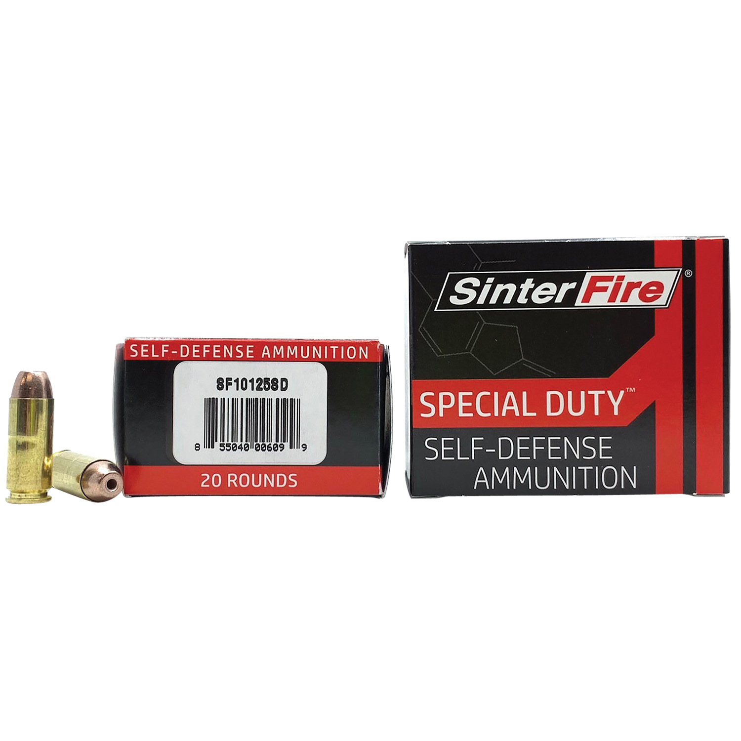 SinterFire Special Duty 10mm Auto 125 gr Ammo Lead-Free Frangible HP - 20rds - SF10125SD - Sinterfire