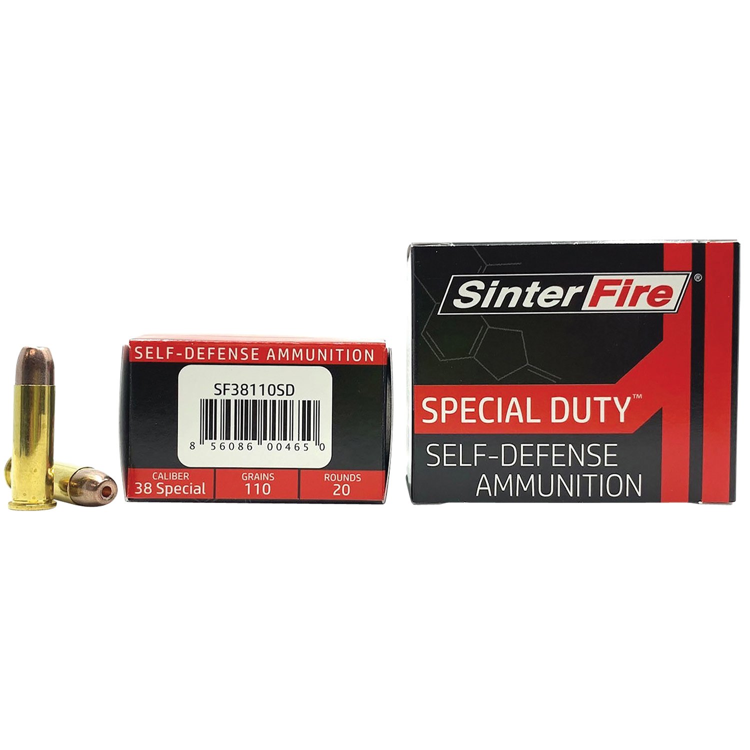 SinterFire Special Duty .38 Special 110 gr Ammo Lead-Free Frangible HP - 20rds - SF38110SD - Sinterfire