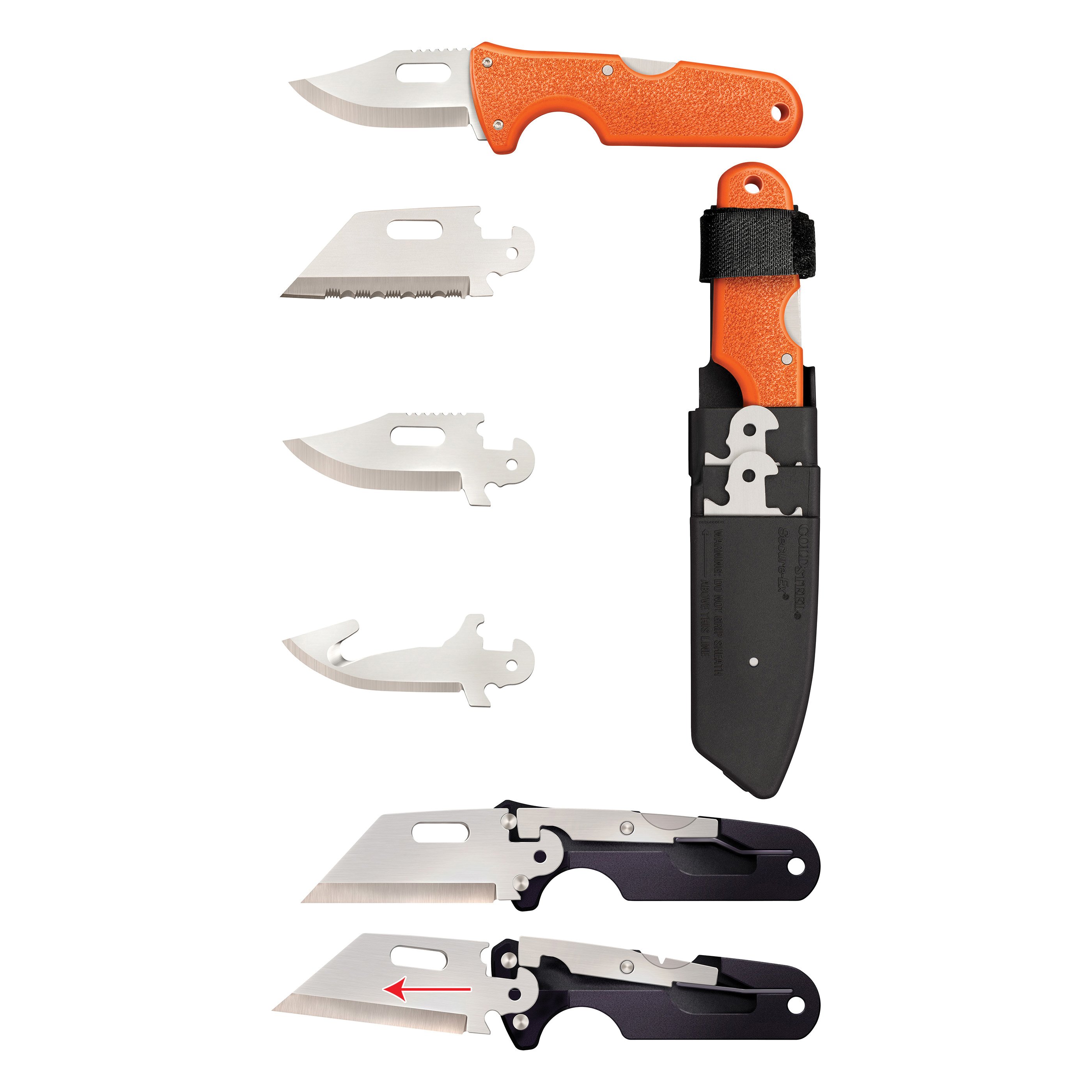 Blaze Orange Companion Cold Steel Hunter Fixed Knife for Outdoor Enthusiasts - CS40AL - Cold Steel