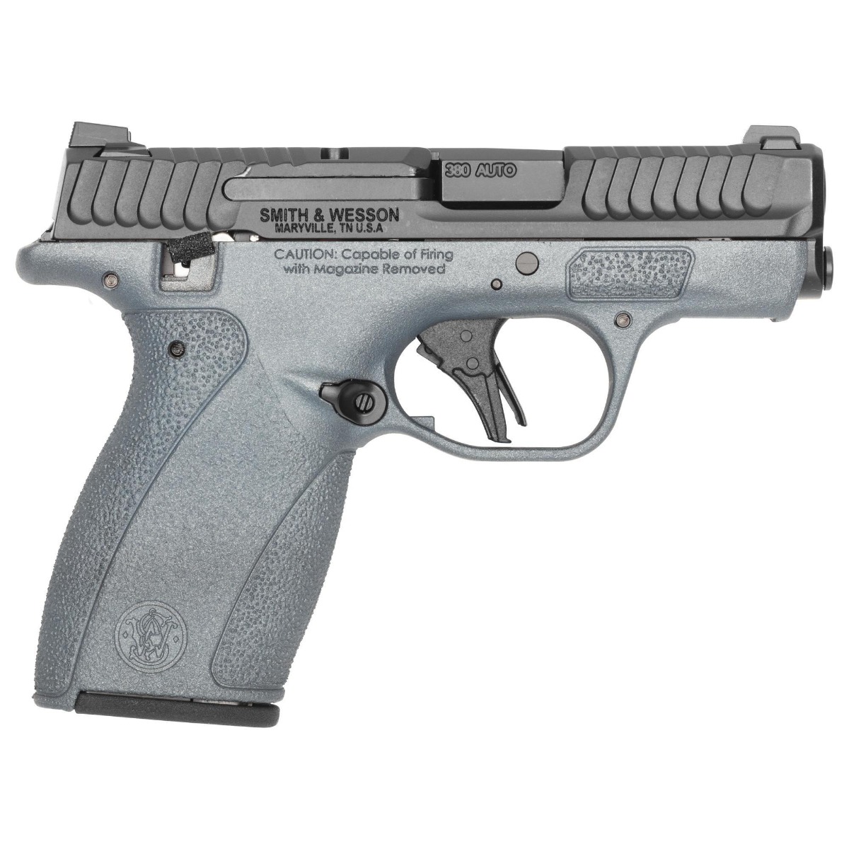 S&W Exclusive "Blue Titanium" M&P Bodyguard 2.0 2.75" .380ACP 12rd Pistol, Titan Blue/ Black - SW14539 - Smith & Wesson