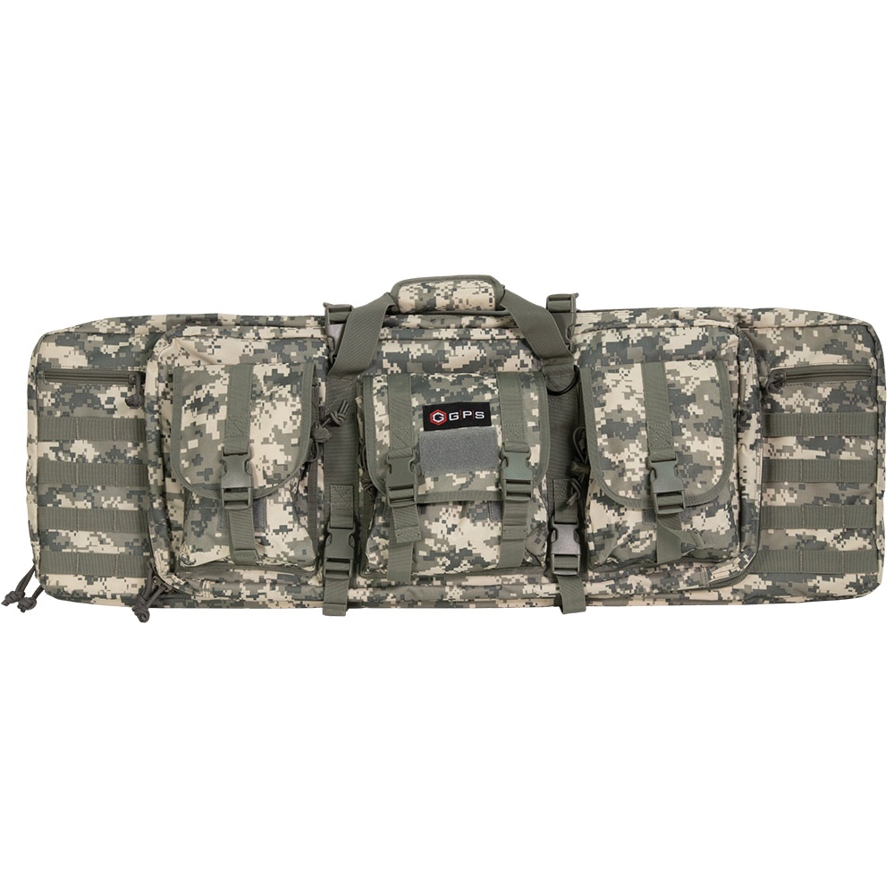 GPS Bag 600D Polyester Double Rifle Case 36", Gray Digital - GPSDRC36ACU