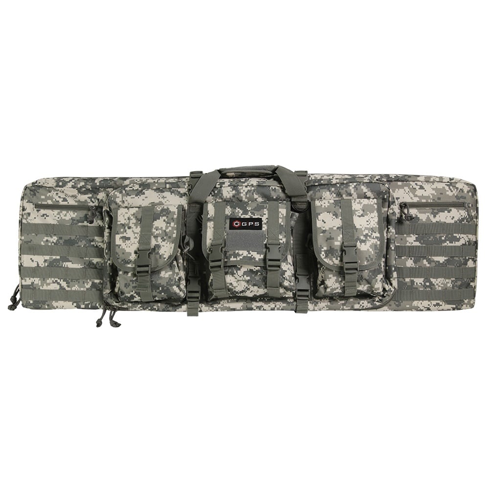 GPS Bag 600D Polyester Double Rifle Case 42", Gray Digital - GPSDRC42ACU - Gps