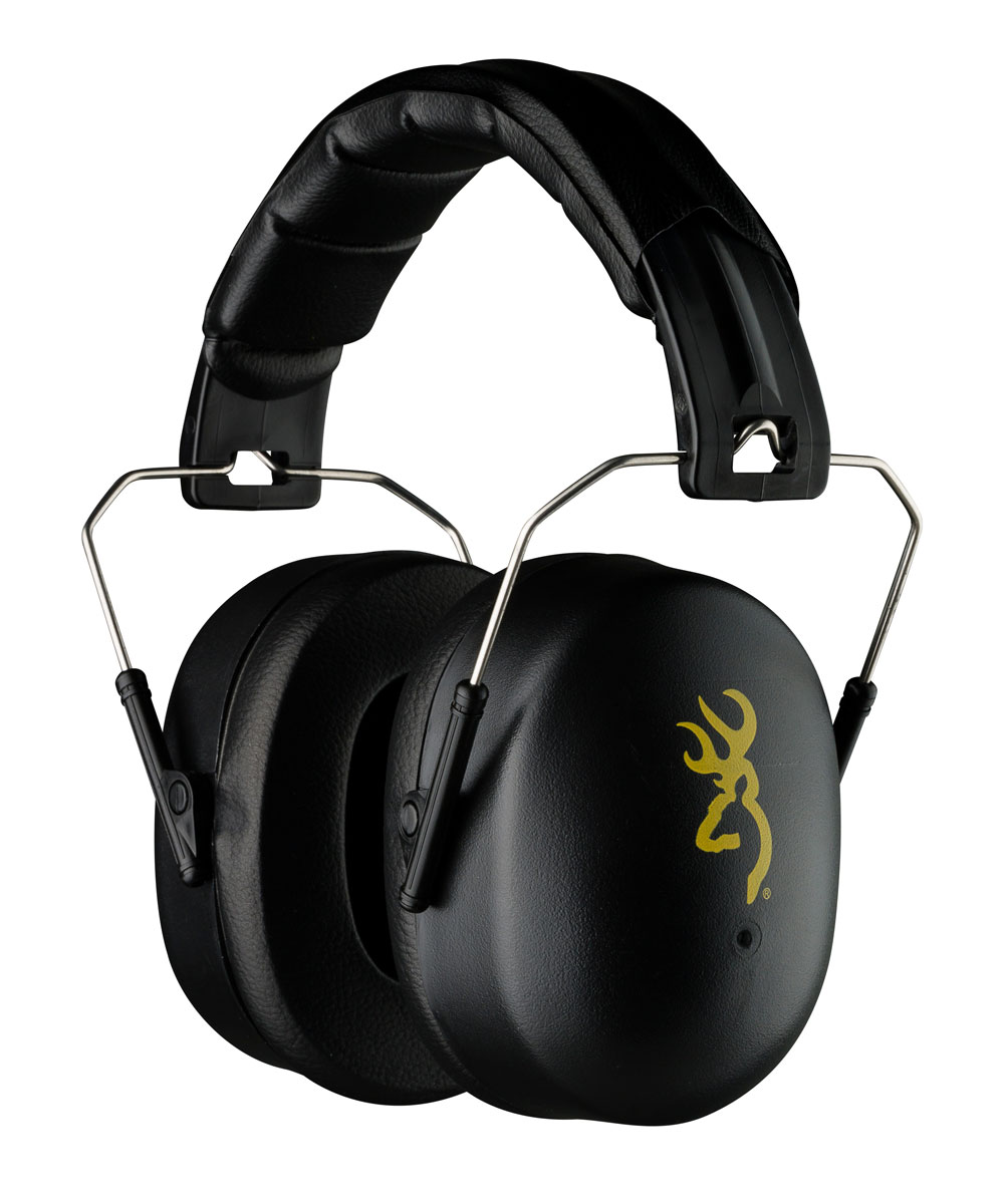 Browning HDR 37 dB Over the Head Hearing Protection Earmuff, Black - 12699 - Browning