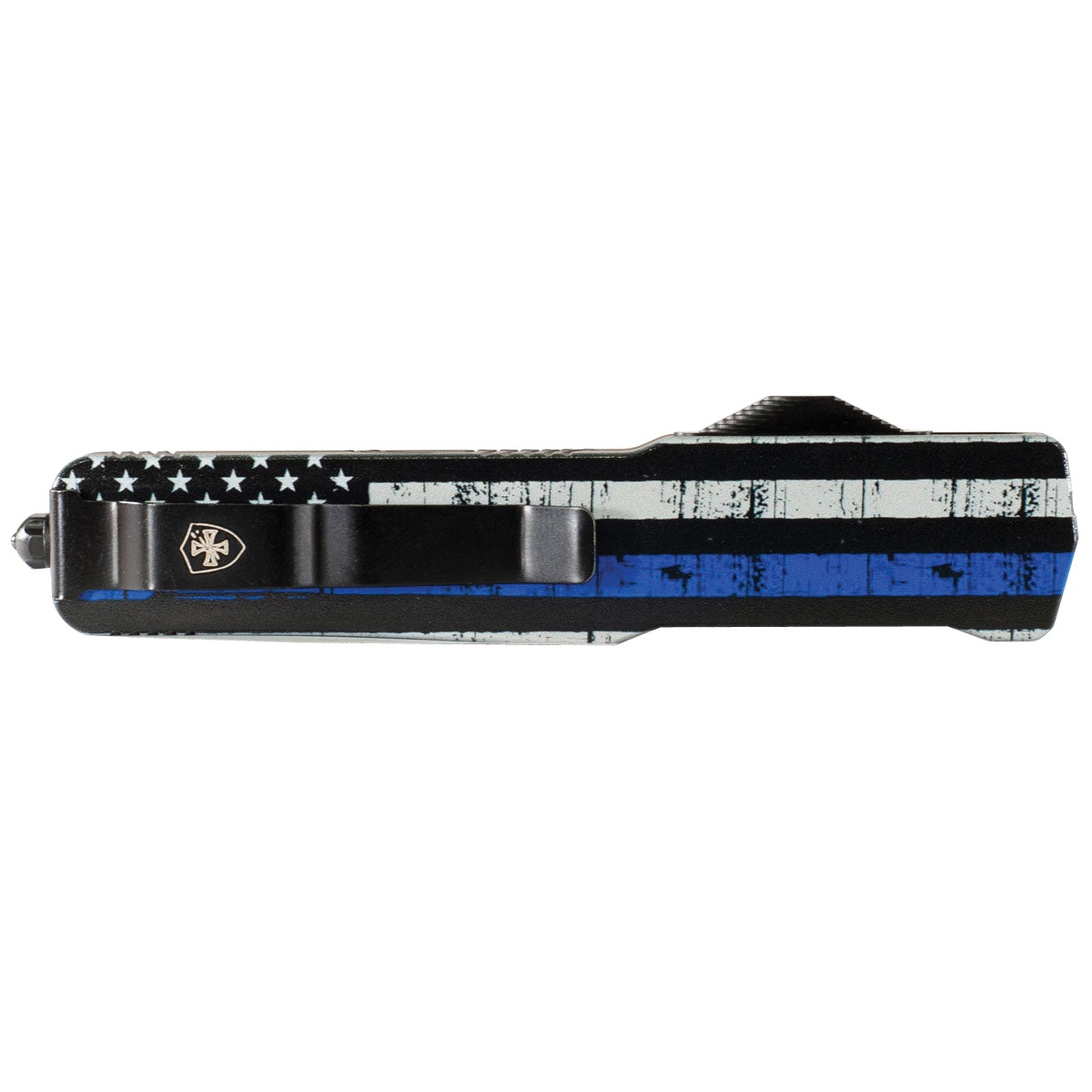 Templar Knife Premium Lightweight OTF Knife Dagger, Black/Blue - MA-BTB-12 - Templar Knife