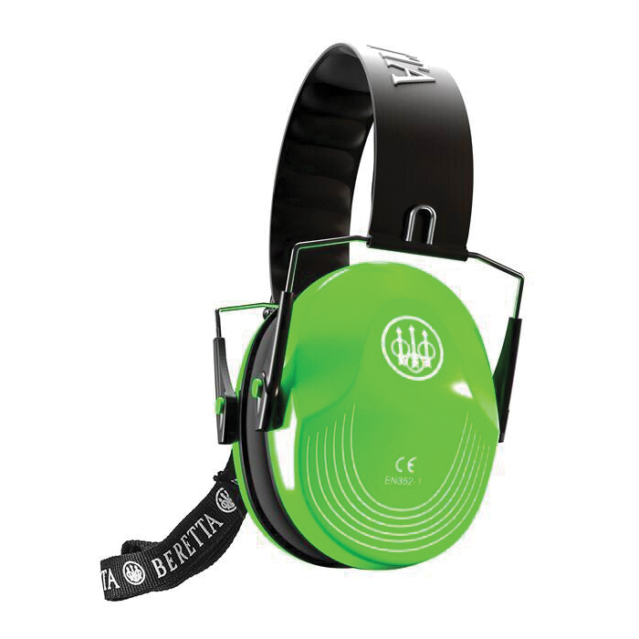 Beretta Safety Pro Earmuff 25 dB, Black/Florescent Green - CF1000000207FF - Beretta
